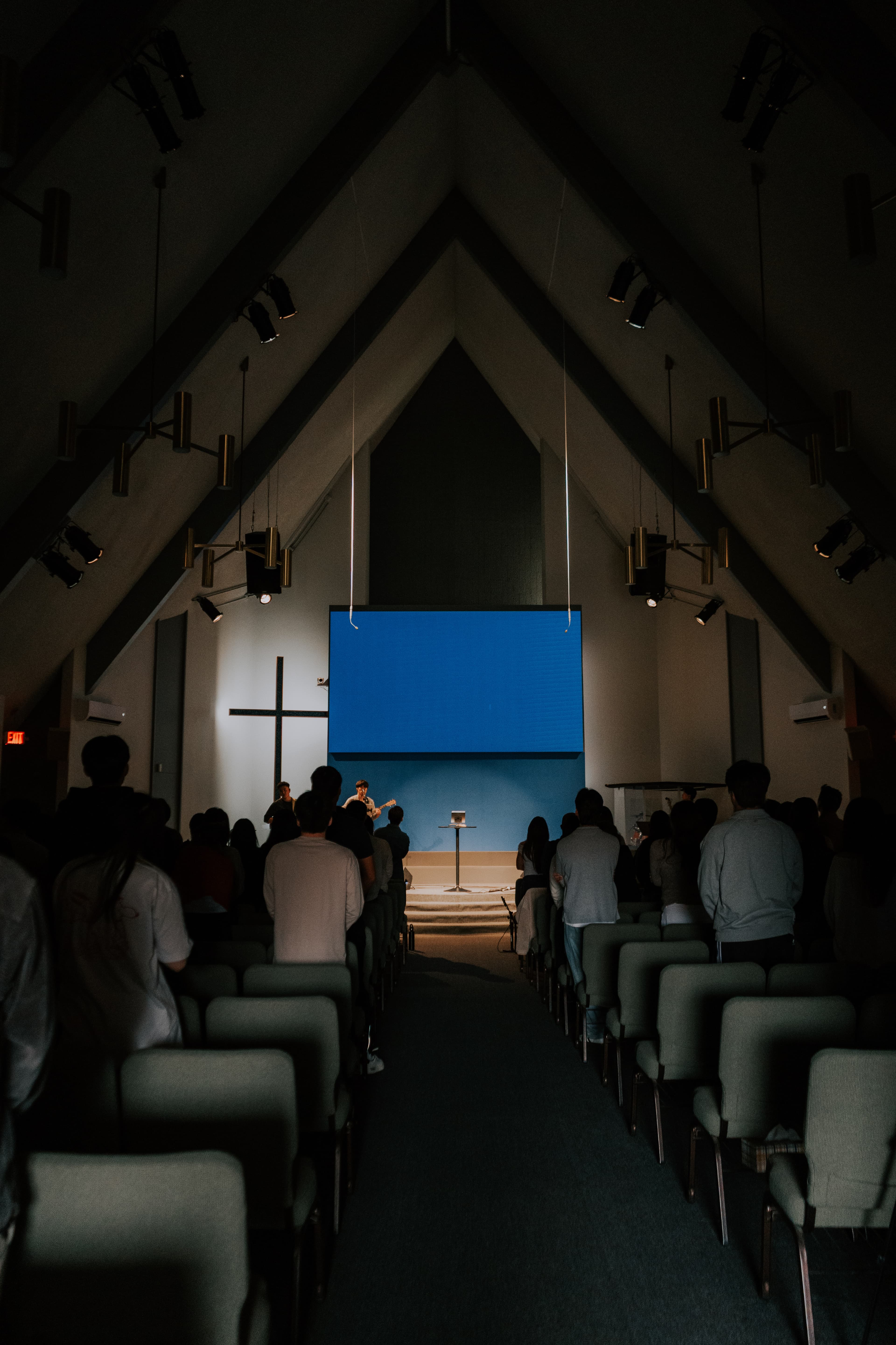 The 1128 church family gathered for Sunday worship in the sanctuary